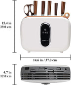 Self-Cleaning & Drying, Cutting Board and Knife Set with Holder