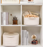 Durable Small Cotton Rope Basket for Organizing