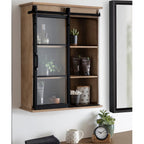 Cozy, Rustic Electric Fireplace and Space saving shelf unit IDEA!!
