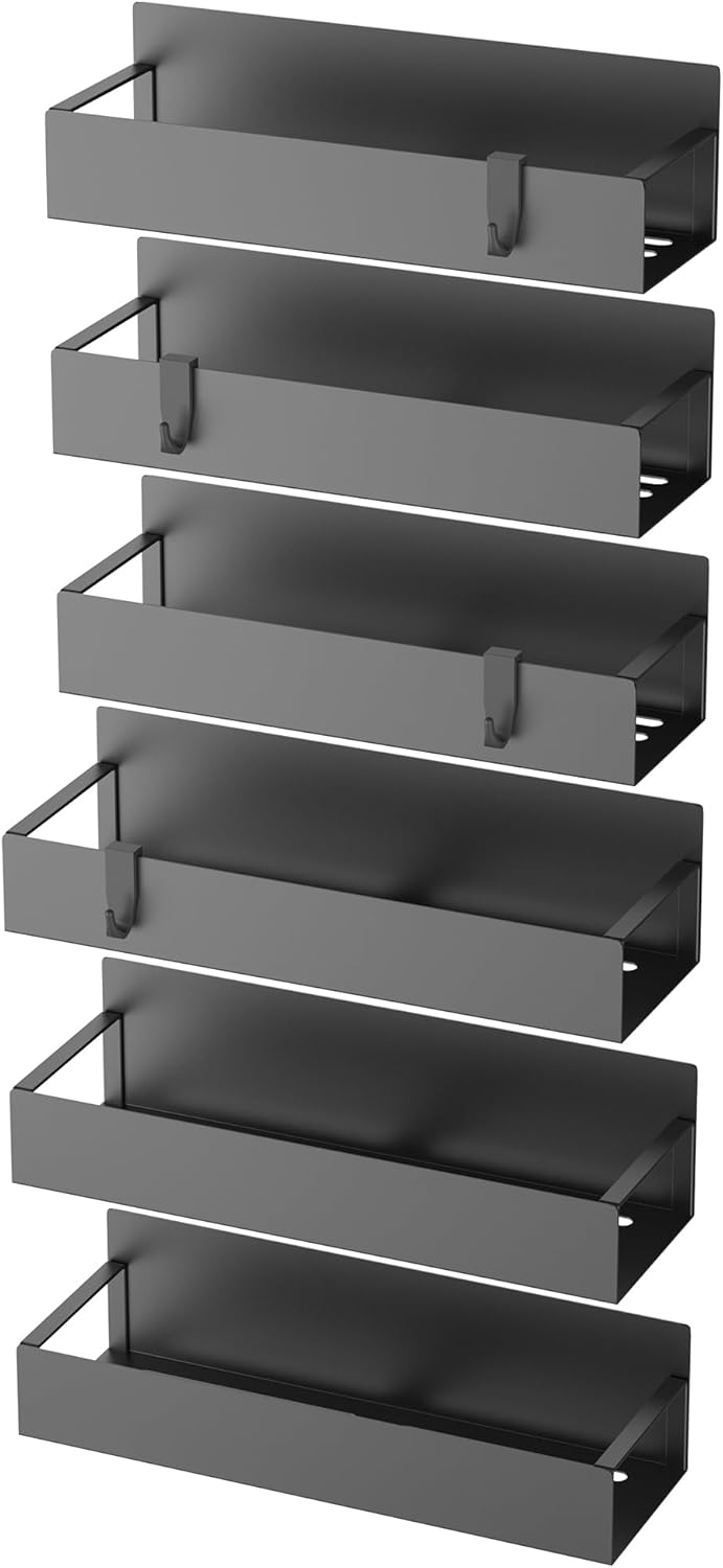 6 Pack Magnetic Storage Rack Organizers