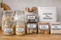 Buffalo Plaid Write On Pantry Labels
