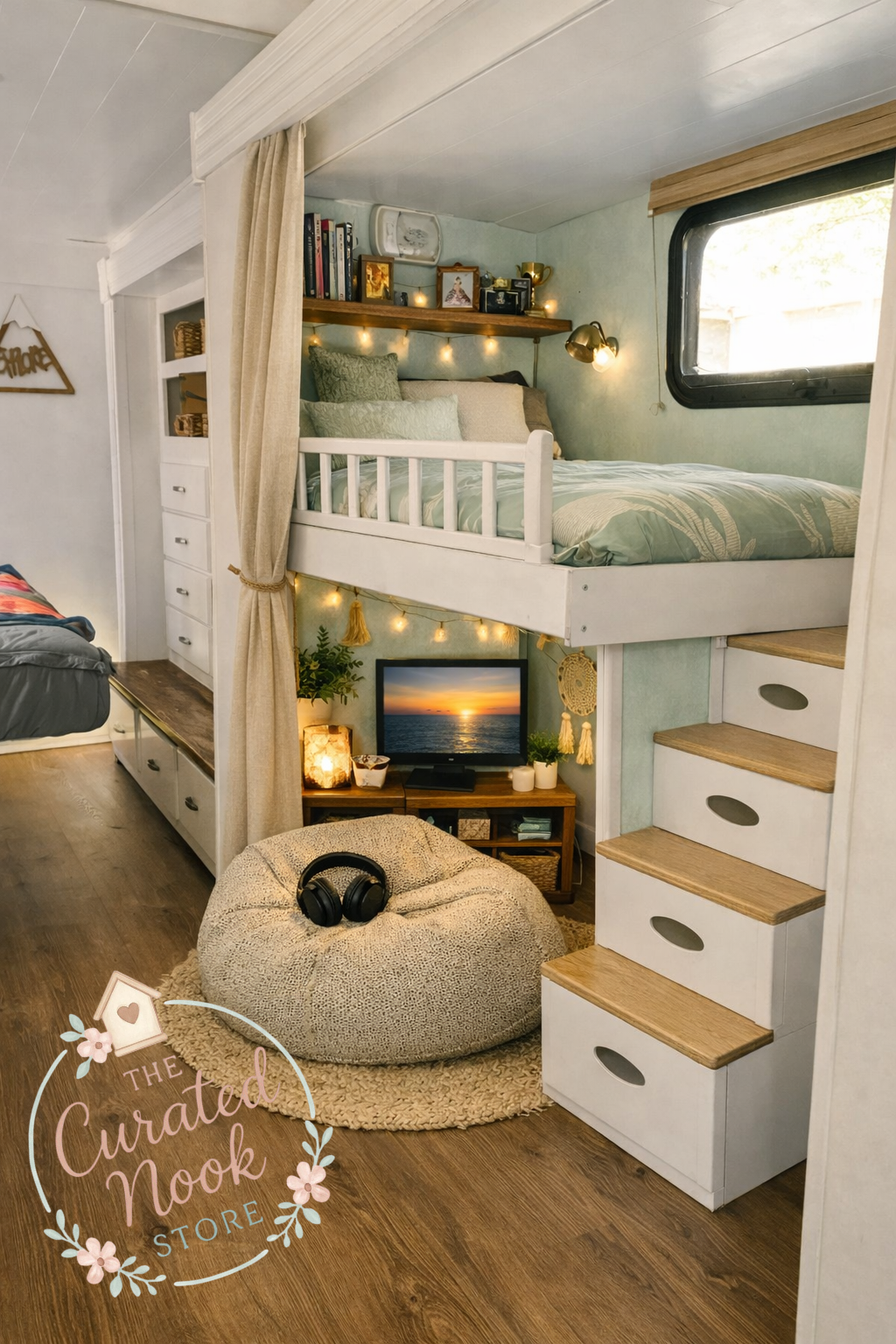 A Lofted Haven for a Growing Girl RV style!