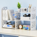 Shelf for Top of Desk - Adjustable Desktop Organizer Shelf