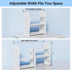 Shelf for Top of Desk - Adjustable Desktop Organizer Shelf